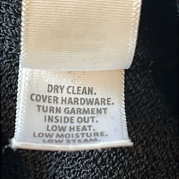 St. John Collection 70% Wool Knit Sheath Dress Size 12 Black (read description) - Picture 15 of 16